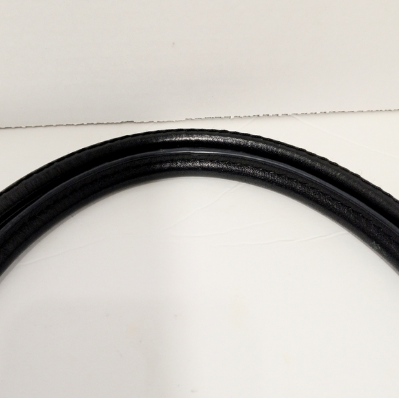 WILSONS GENUINE LEATHER BLACK PURSE SATCHEL WINTER HAND BAG - Picture 8 of 12